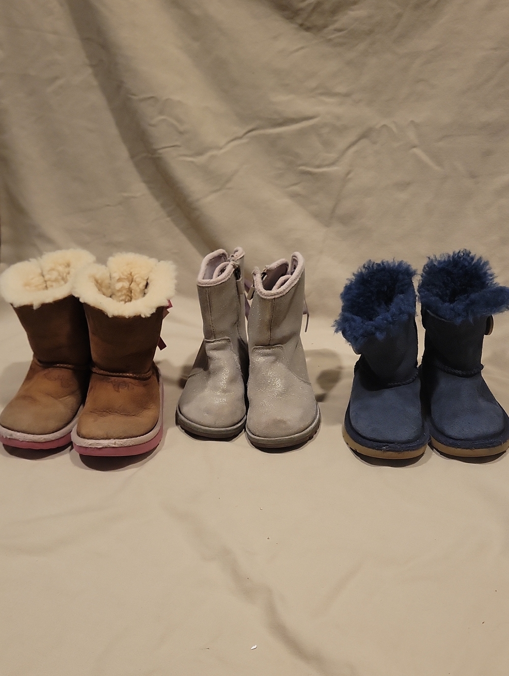 UGG Brown Suede Boots with Pink Accents